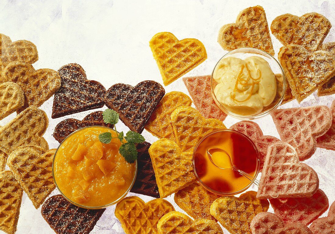 Assorted Waffles with Assorted Toppings