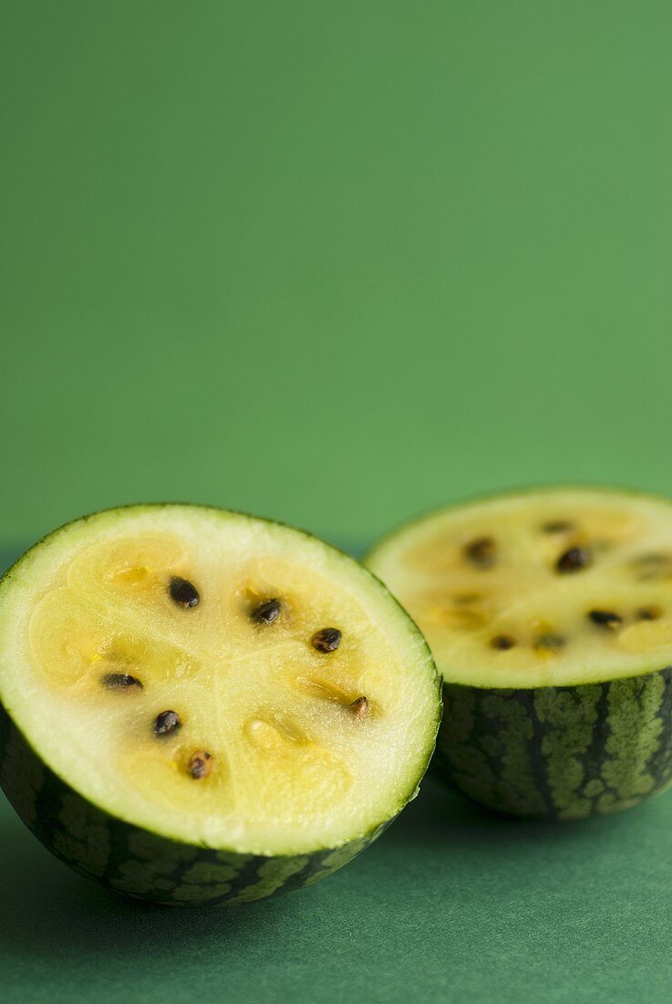 Halbierte Mini-Melone