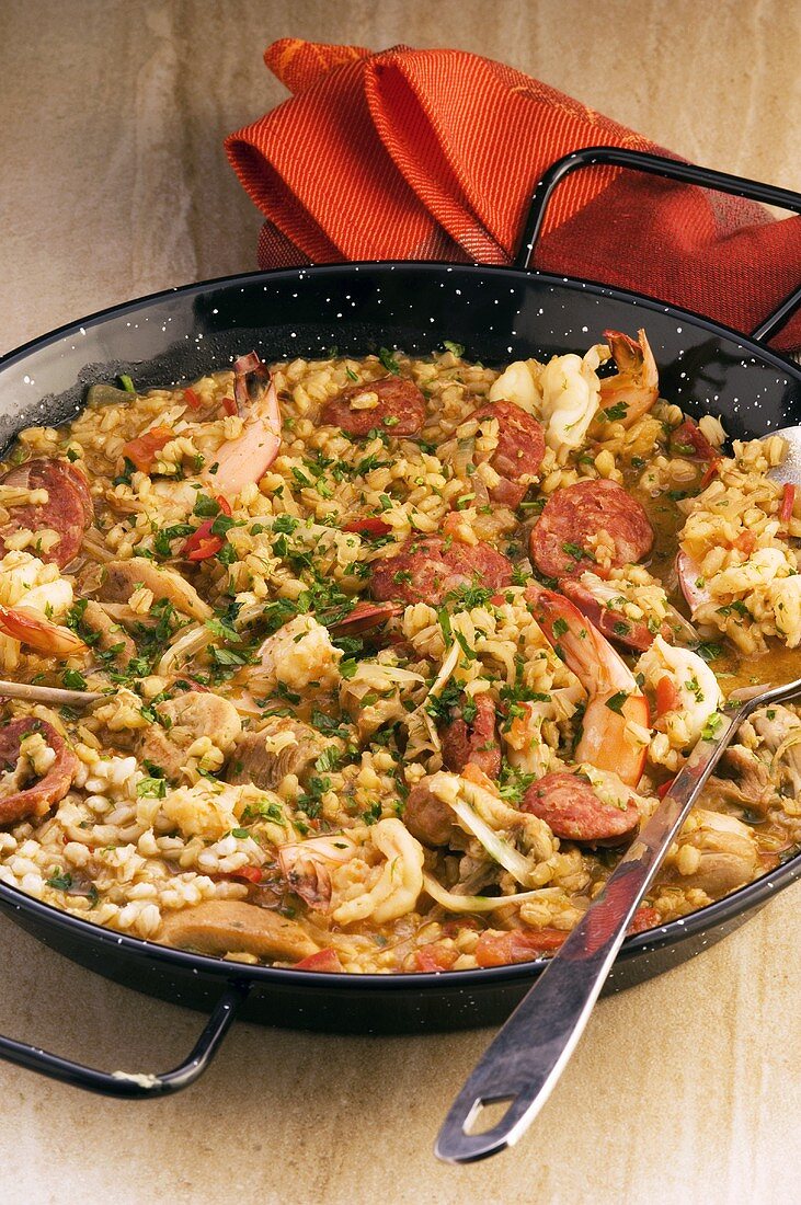 Paella mit Gerste