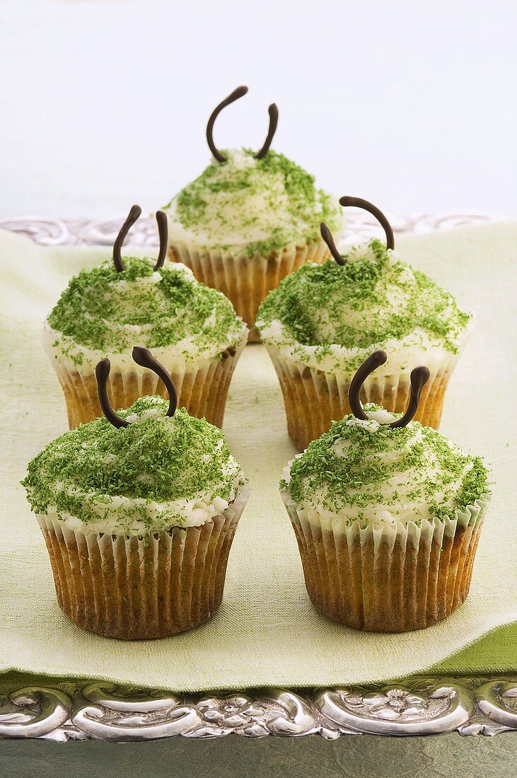 Cupcakes with pistachios and almonds