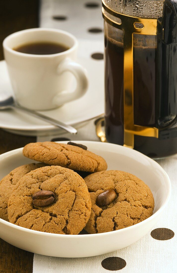 Espresso and coffee biscuits
