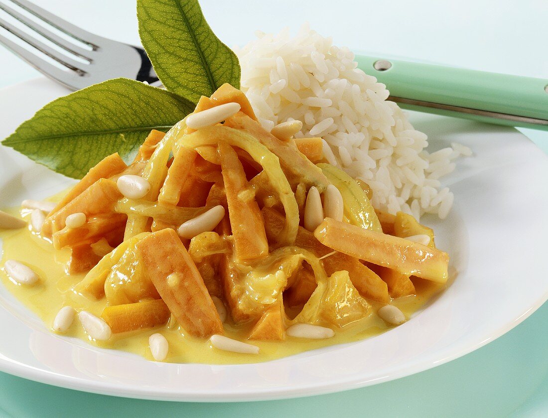 Carrot curry with apricots