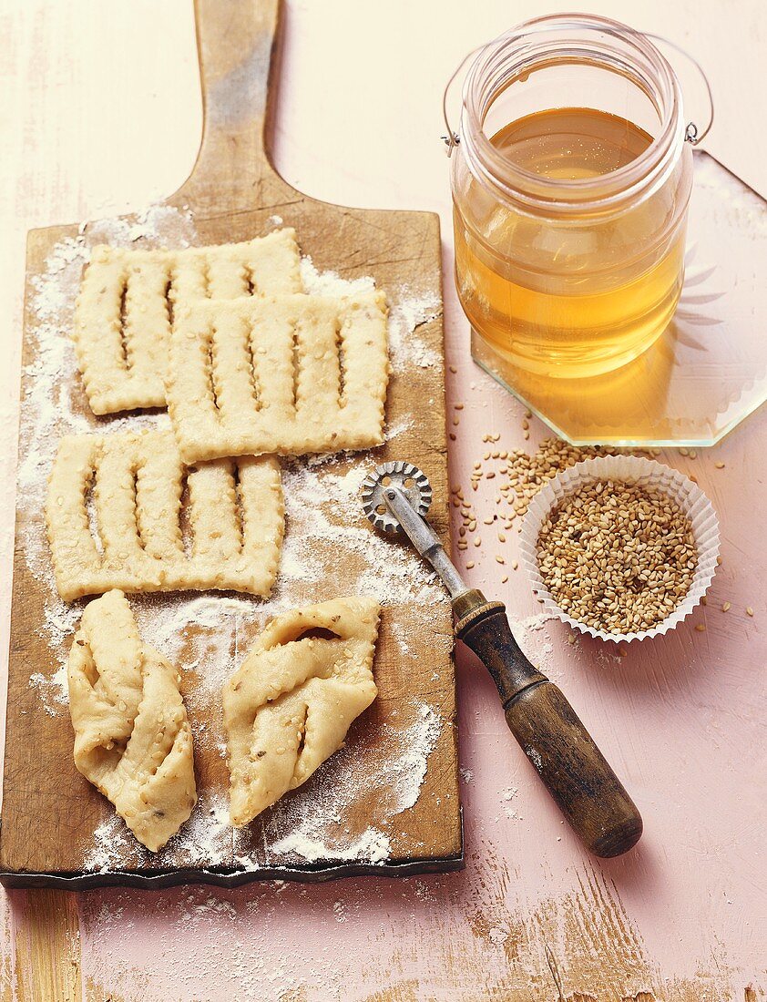 Still life with honey cake (Morocco)