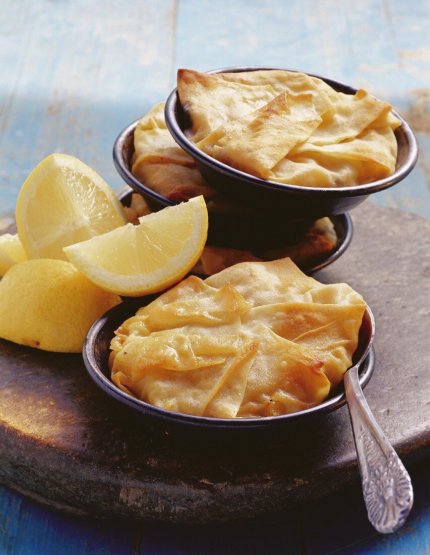 Pastilla with seafood (Morocco)