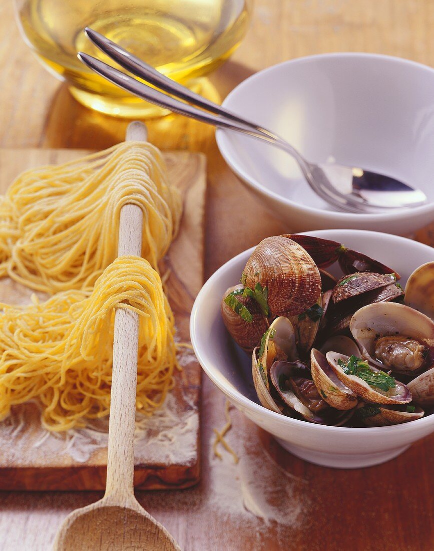 Ingredients for Spaghetti alle vongole