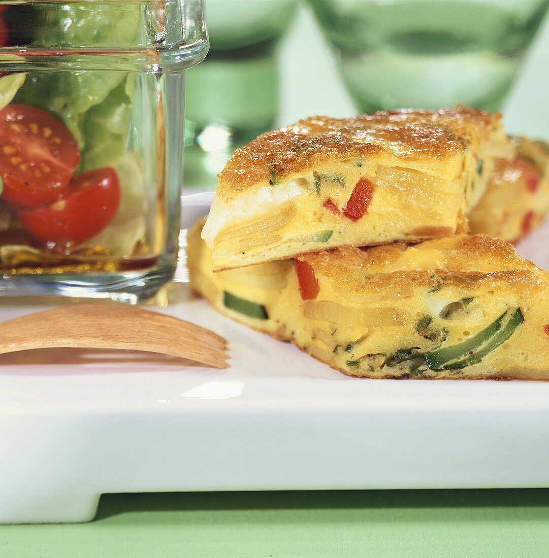 Potato and vegetable frittata