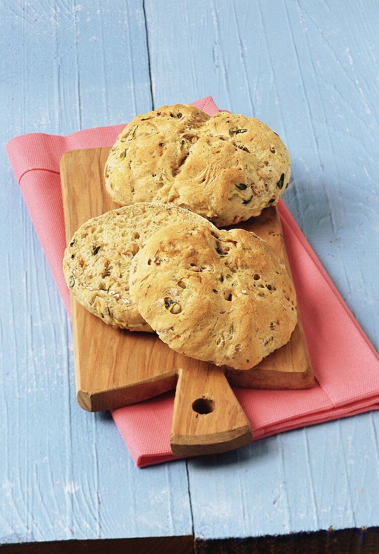 Dinkel-Zucchini-Brötchen