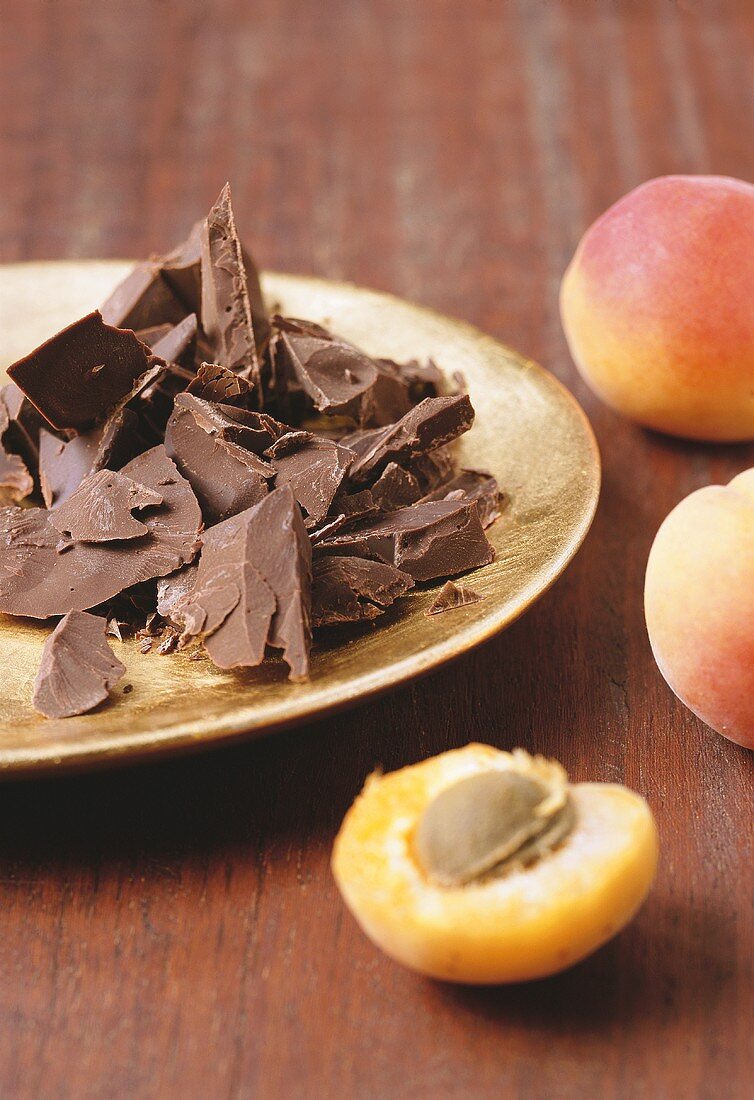 Chocolate and apricots