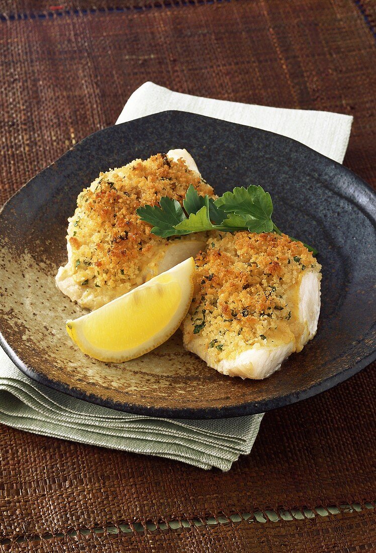 Fish with herb crust