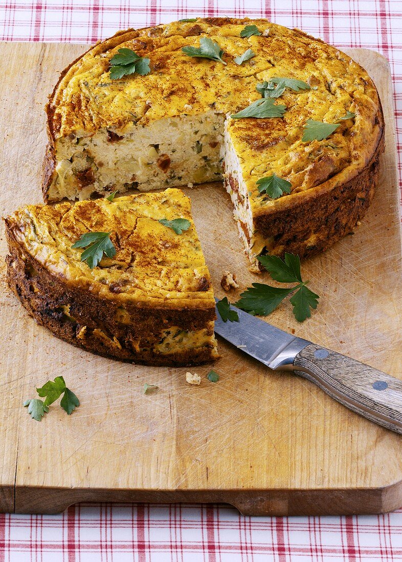 Vegetable quark cake