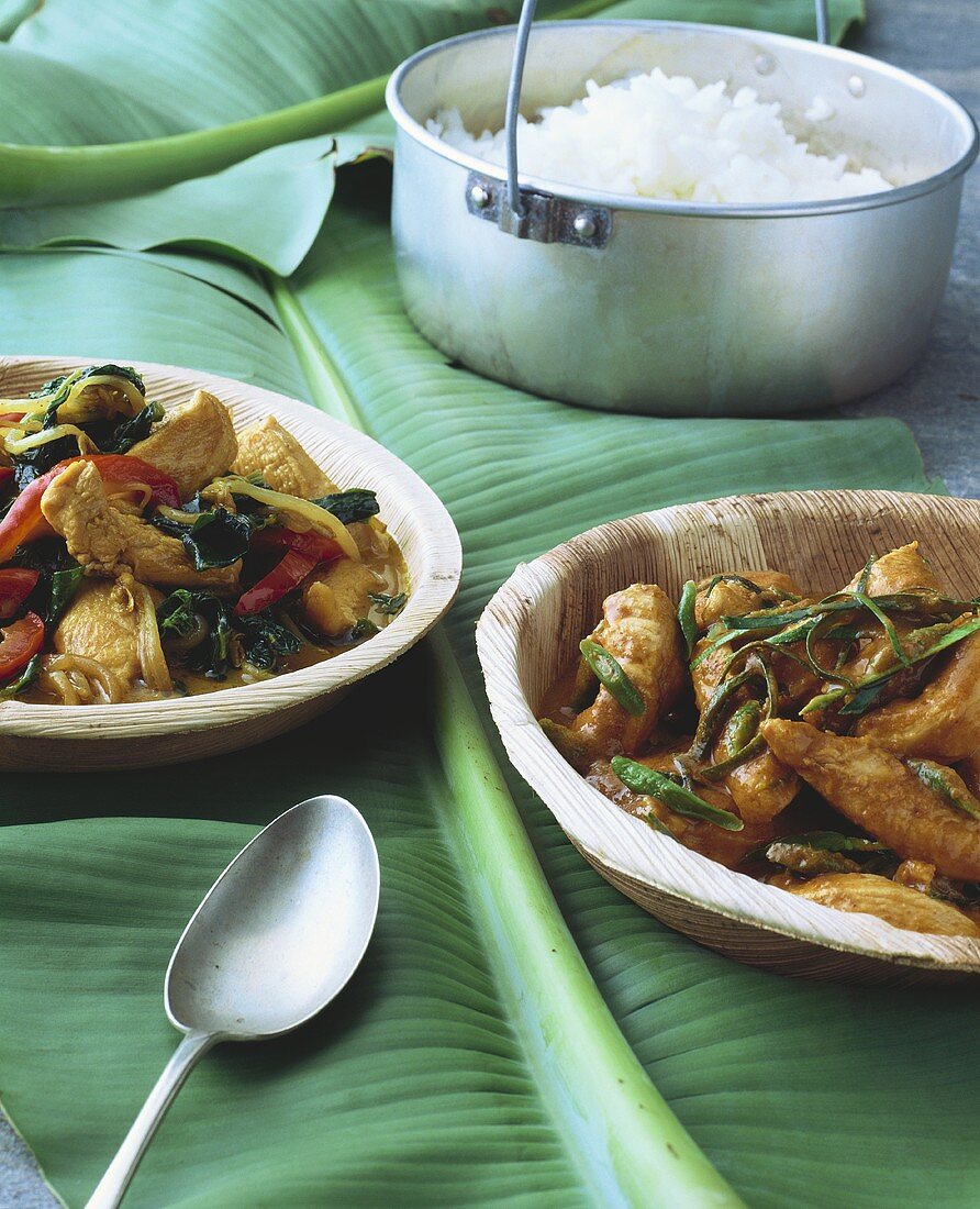 Chicken with panaeng paste (Thailand)