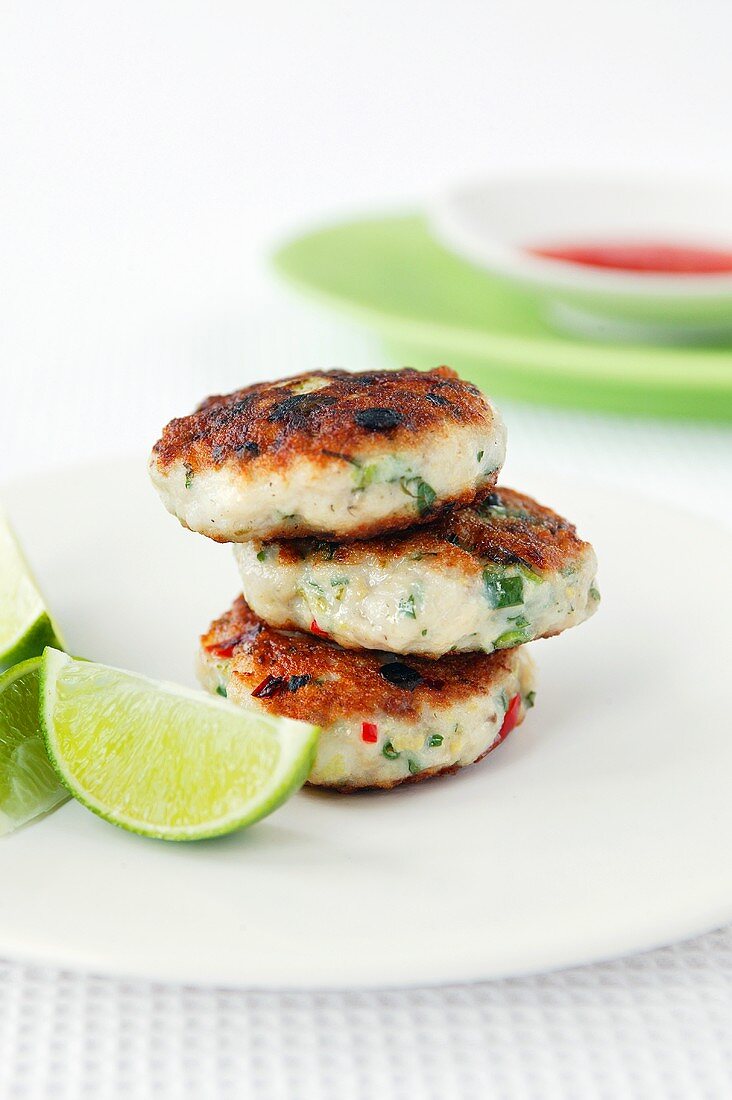 Fish cakes with lime (Thailand)