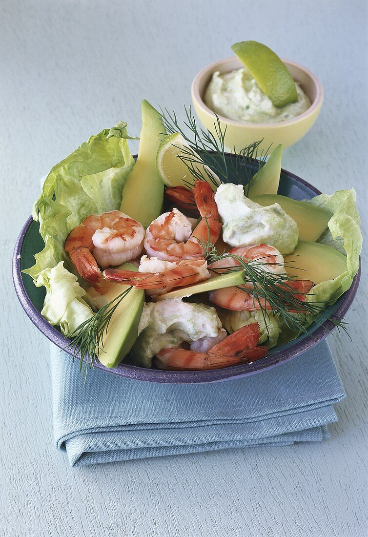 Prawn cocktail with avocado