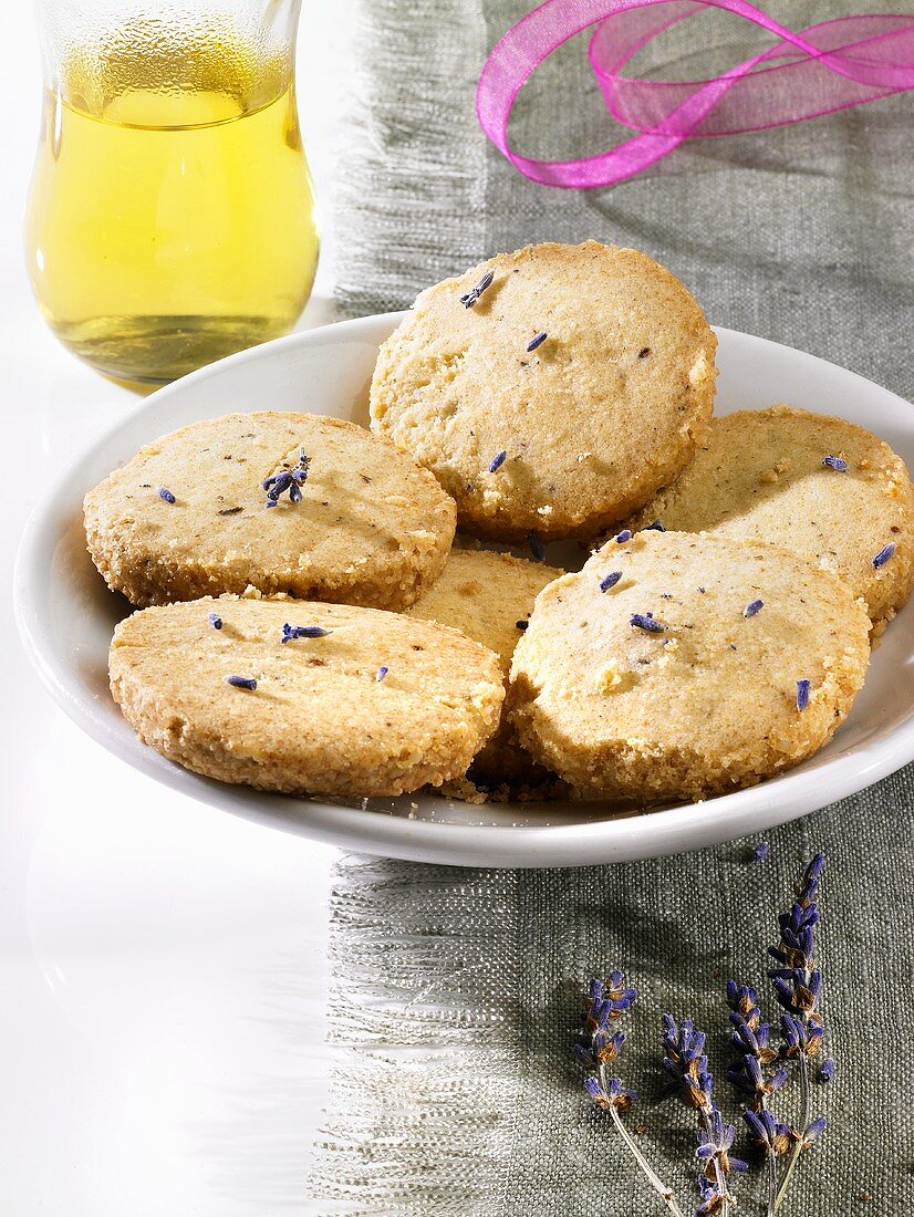 Lavendel-Heidesand-Plätzchen