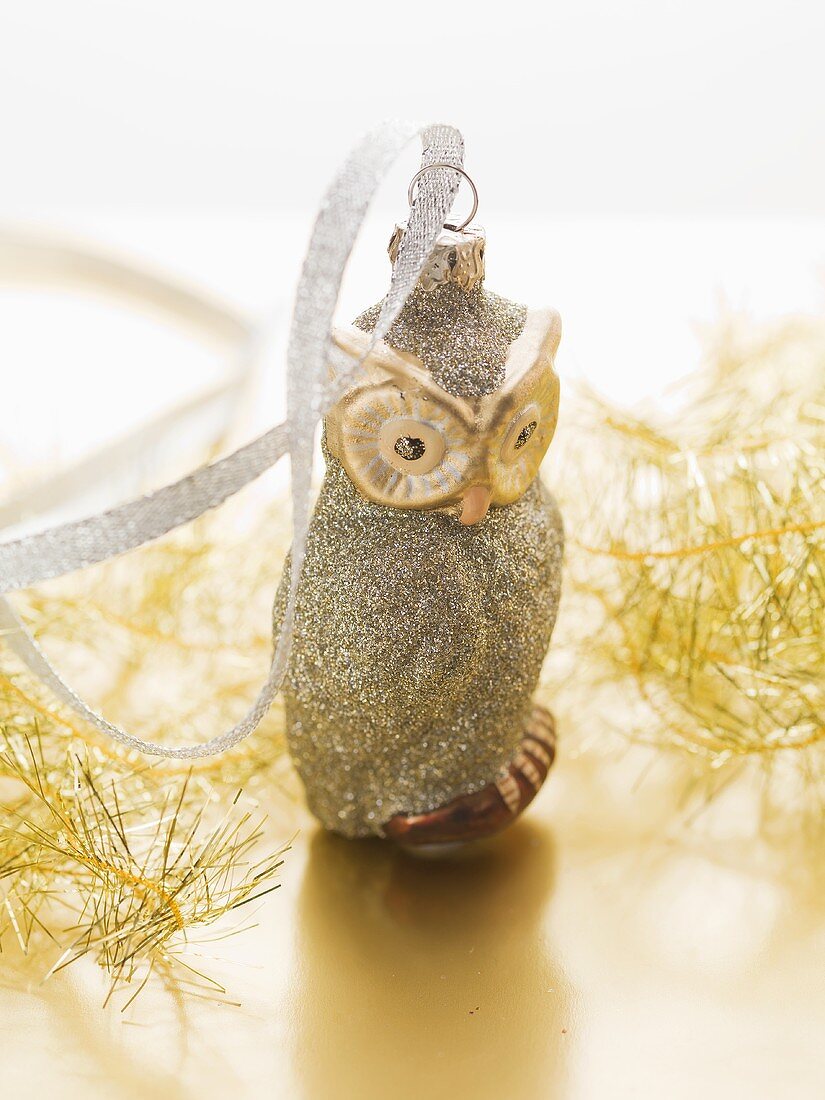 Owl Christmas tree ornament