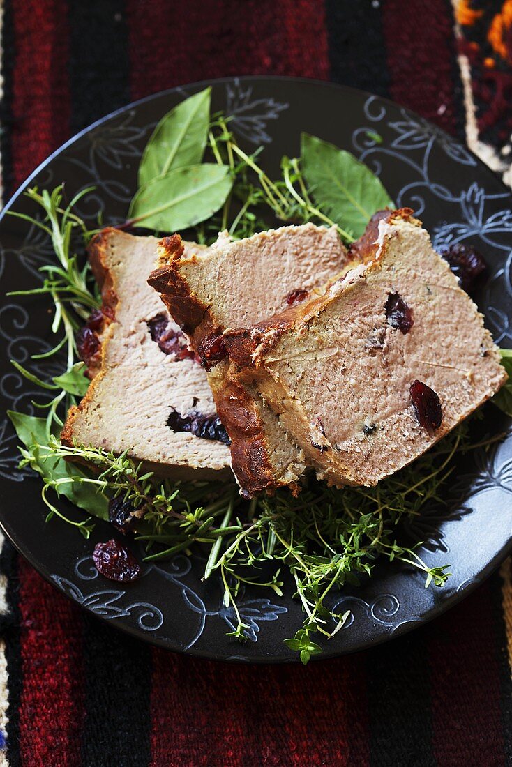 Fleischpastete mit Cranberries