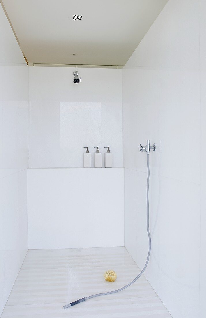 Shower room in an architect-designed house