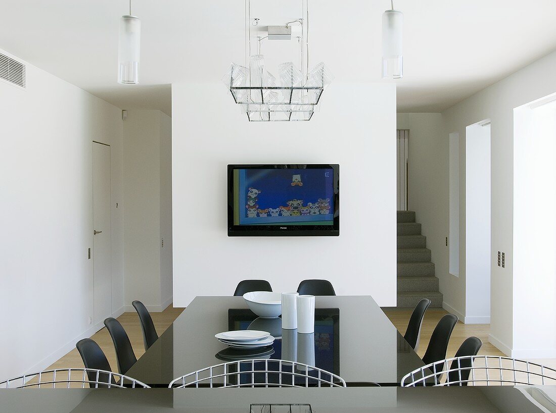 Dining room in an architect-designed house