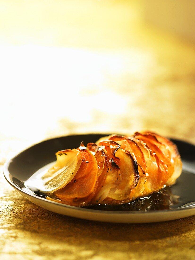 Tian of winter vegetables with thyme honey