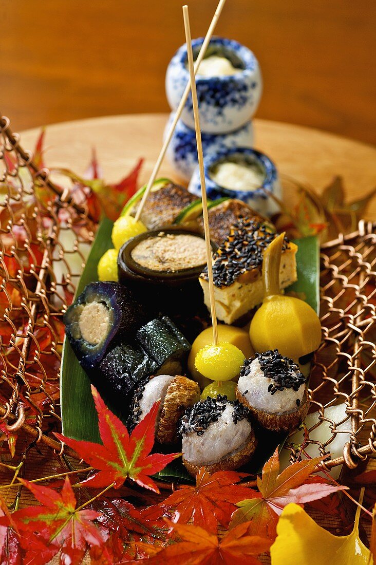 Japanese appetiser platter