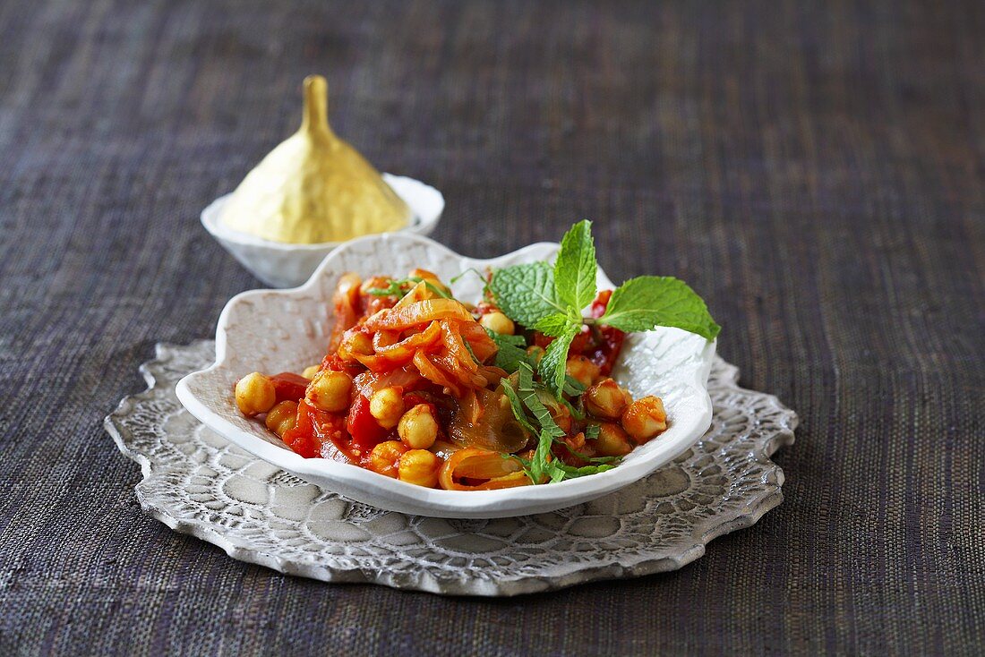 Kichererbsen-Curry mit Tomaten