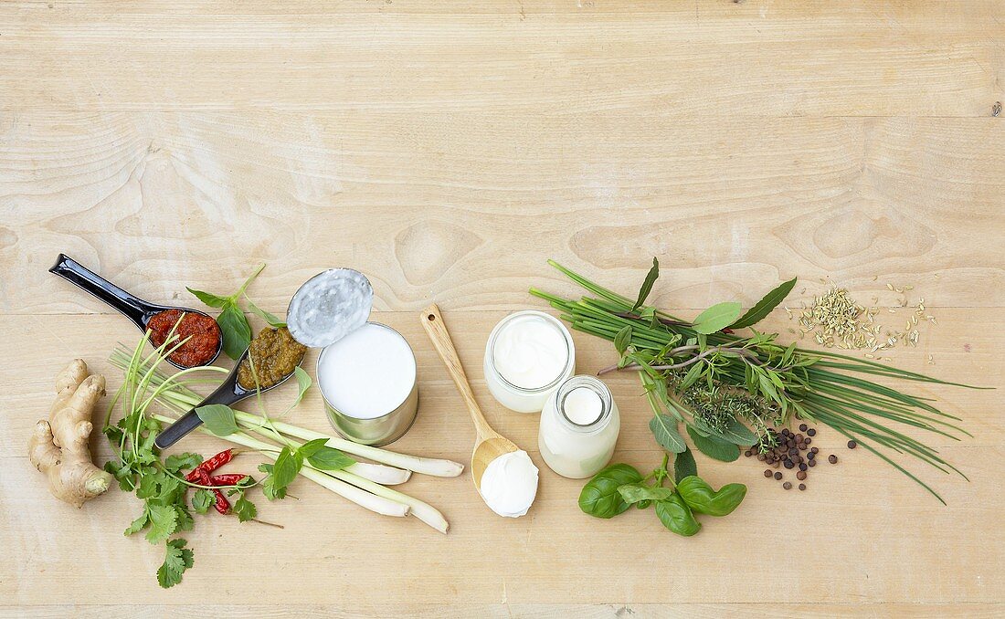 Ingredients for Asian soups