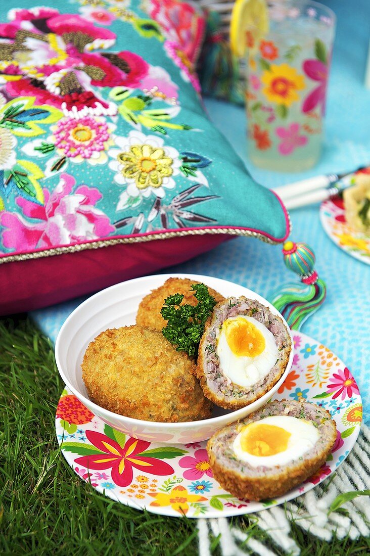 Scotch eggs for a picnic