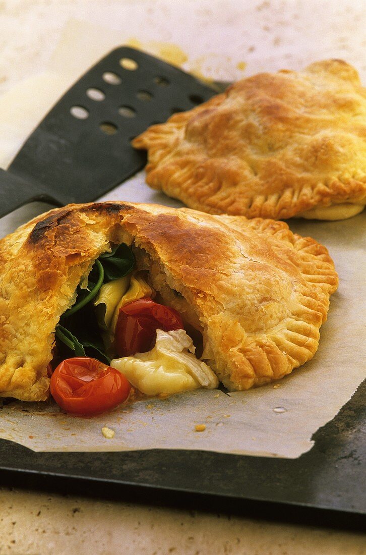 Cheese and tomato pies