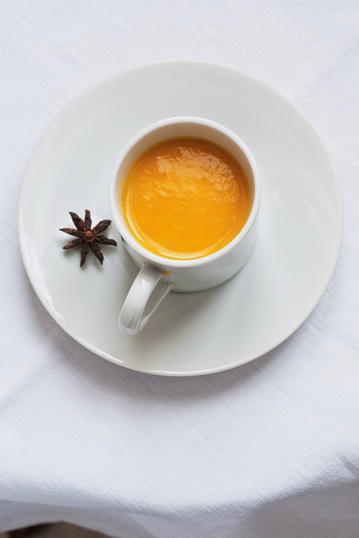 Carrot soup with star anise