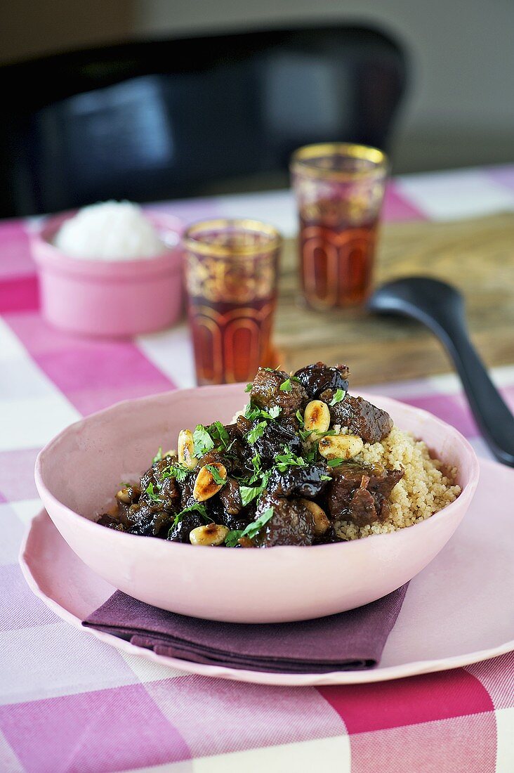 Lamb tajine with vanilla and couscous