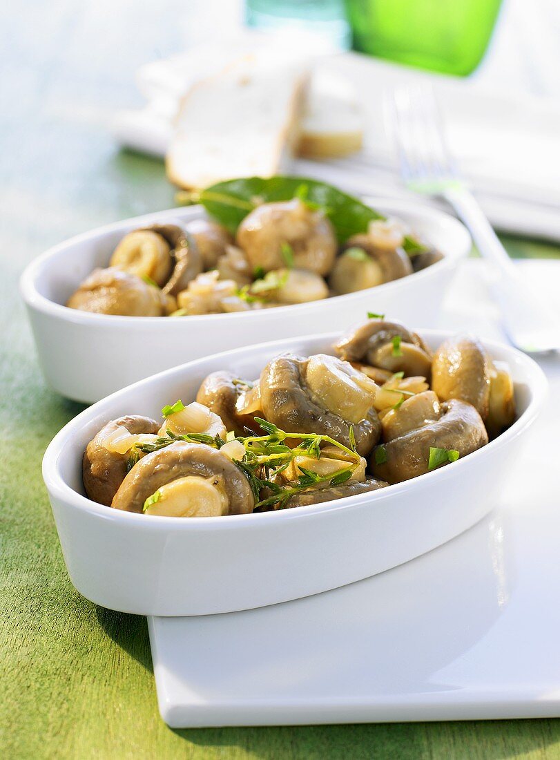 Greek-style mushrooms