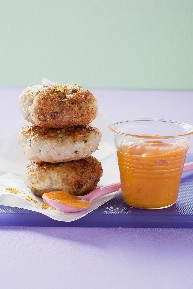 Fleischbällchen mit Curry-Ketchup