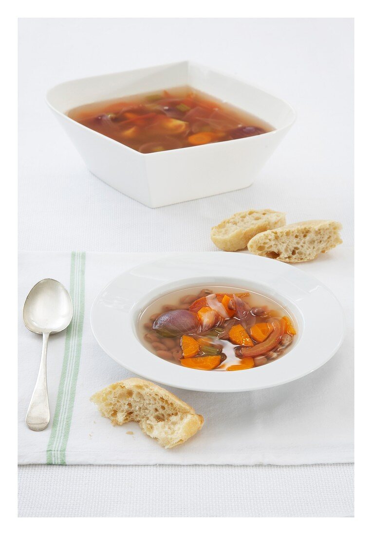 Broth with vegetables