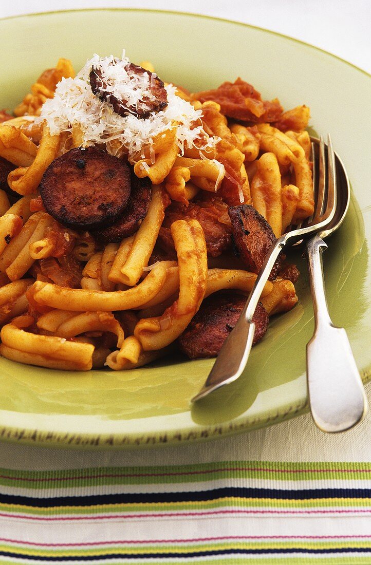 Macaroni with chorizo