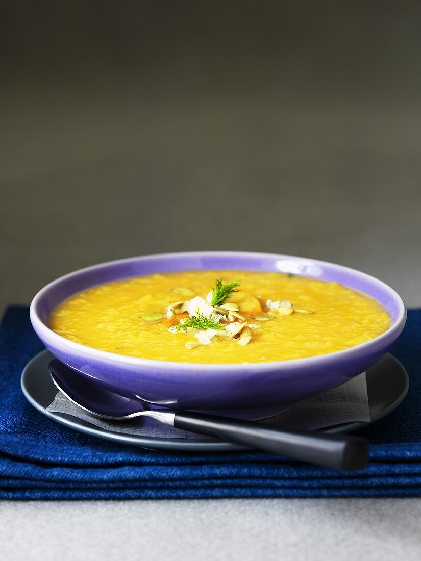 Pumpkin soup with cider