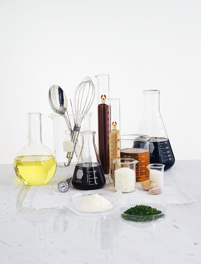 Various ingredients from the area of molecular gastronomy