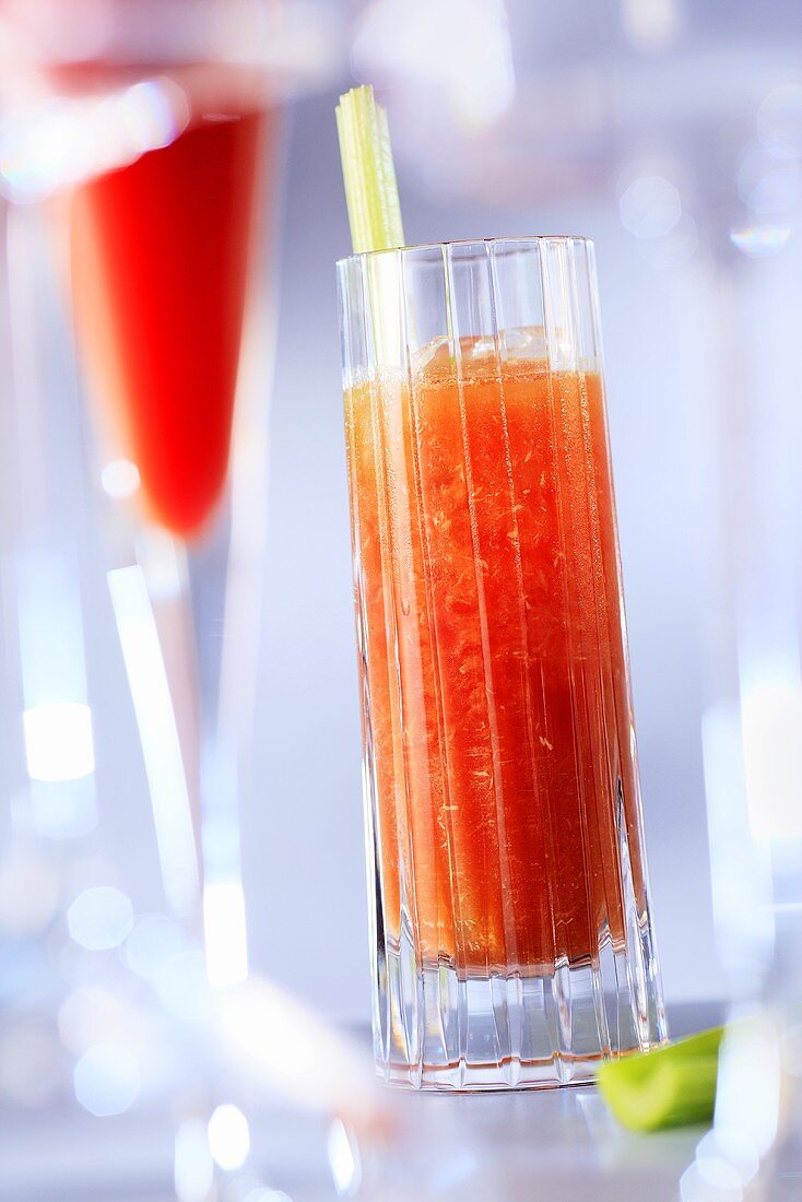 Bloody Mary in tall glass