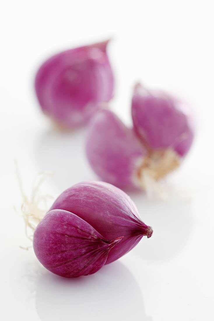 Several Thai red onions