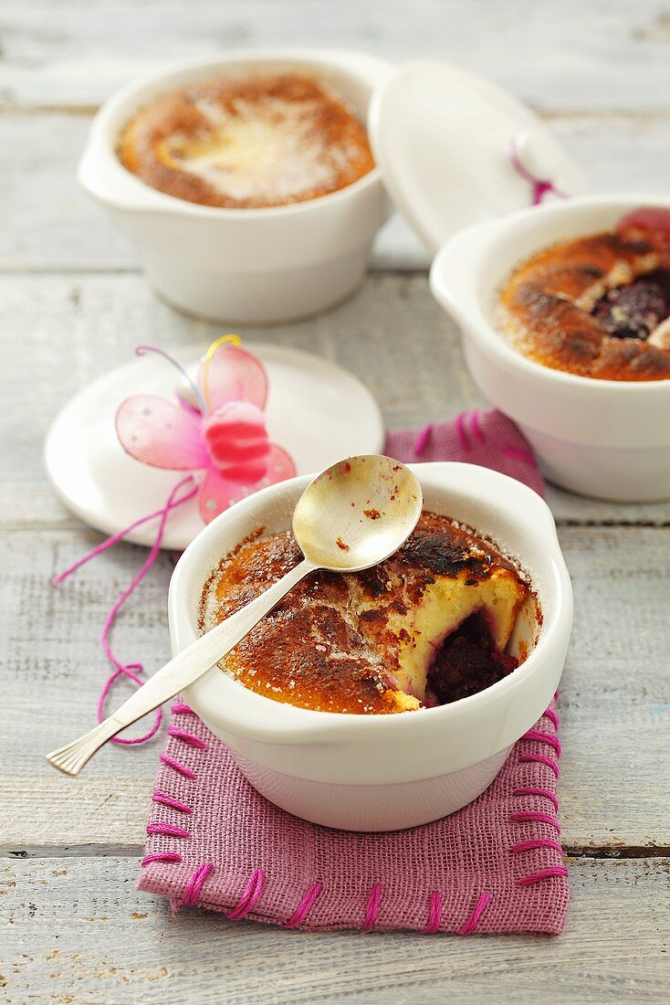 Blackberry clafoutis