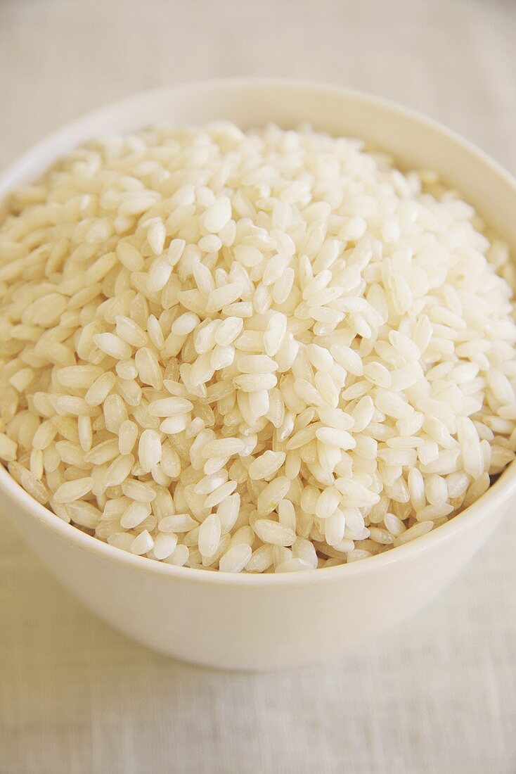 Risotto rice in a bowl