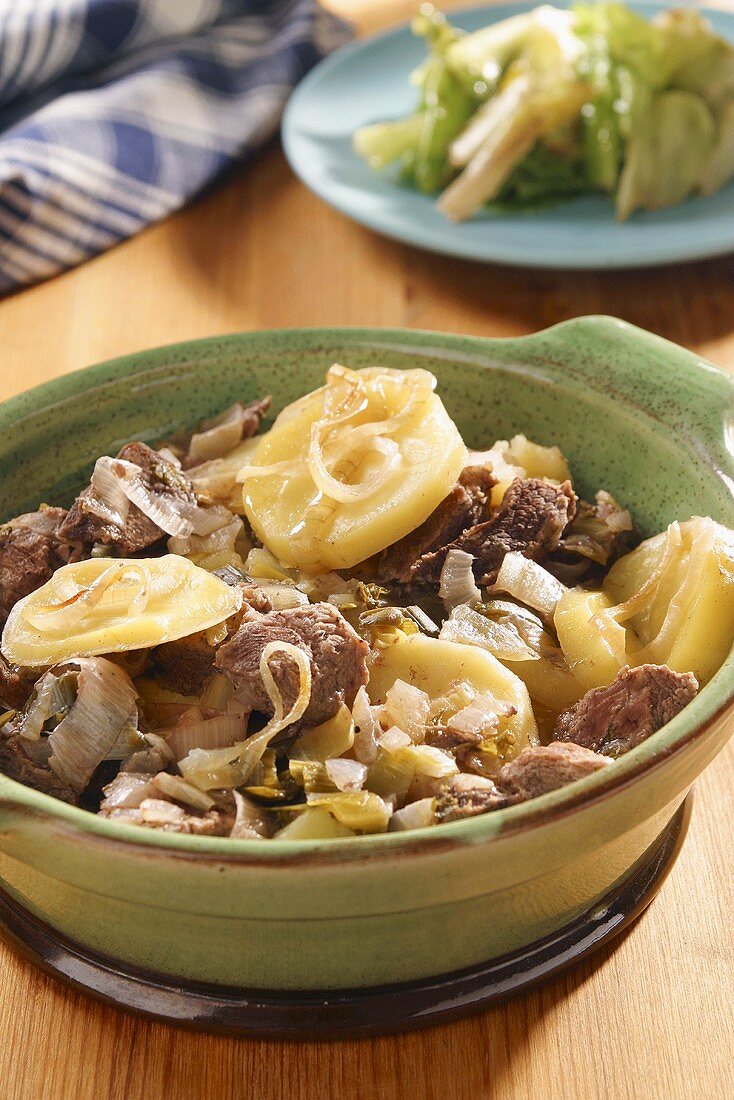 Baeckeoffe (Meat and vegetable casserole, Alsace)