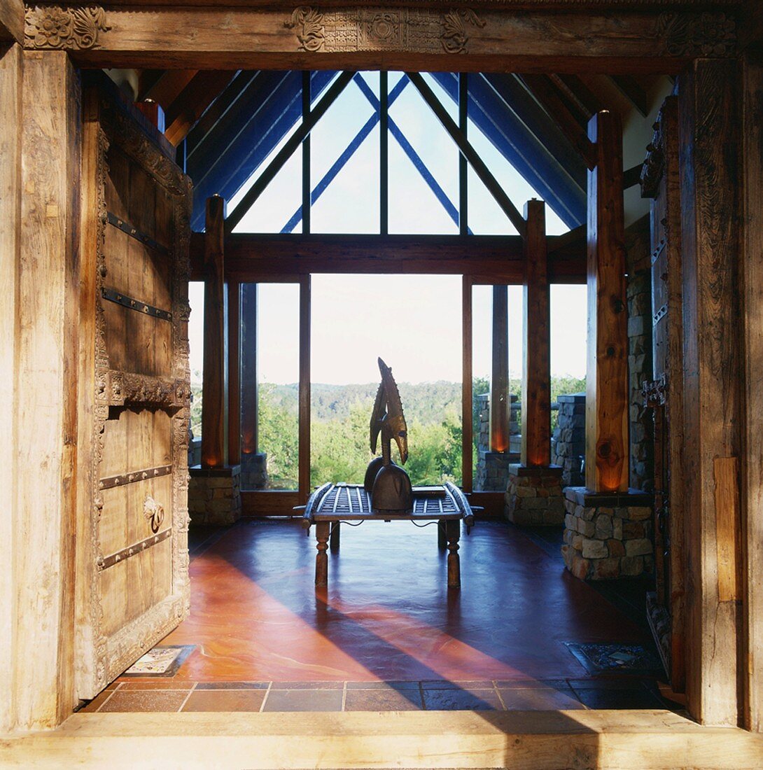 View into house