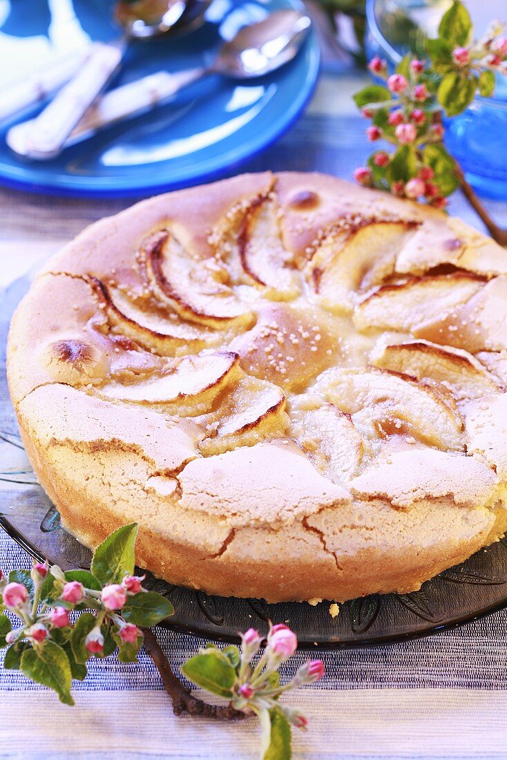 Apple sponge cake