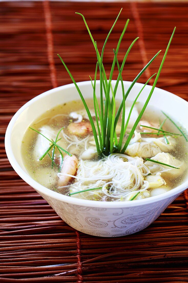 Seafood soup with vermicelli