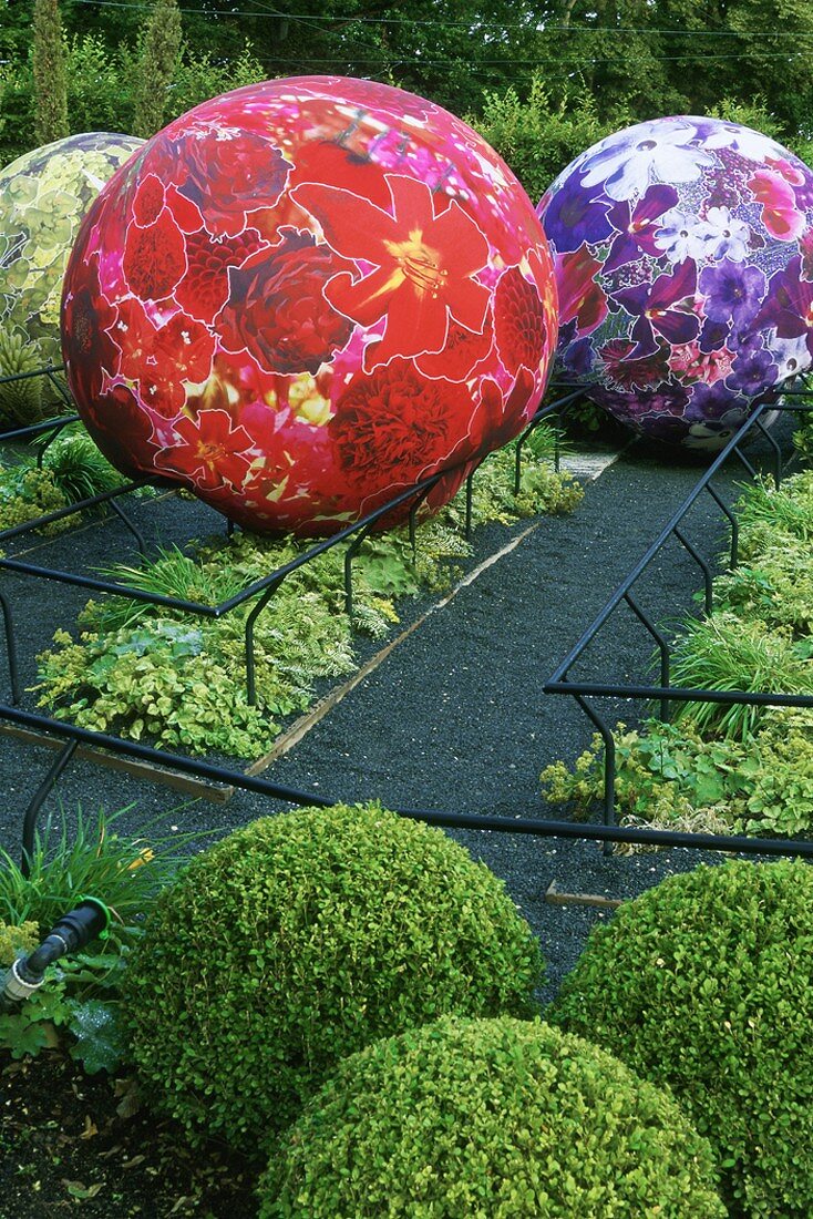 Artworks in garden