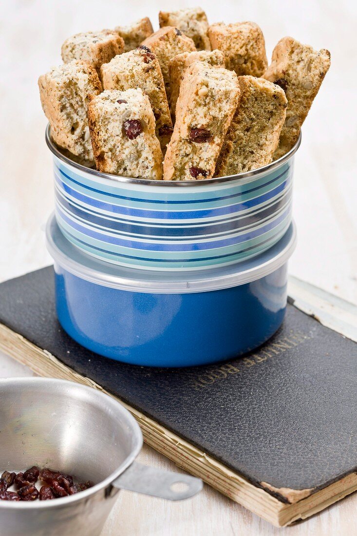 Cranberry and buttermilk rusks (South Africa)