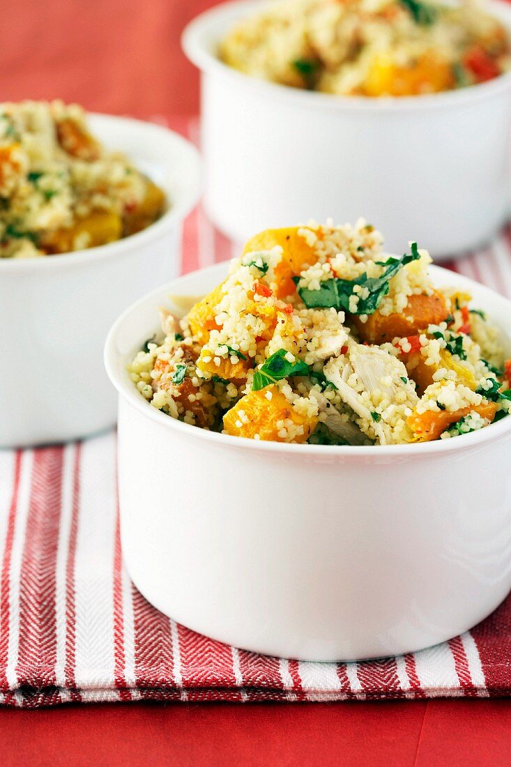 Couscous salad with chicken