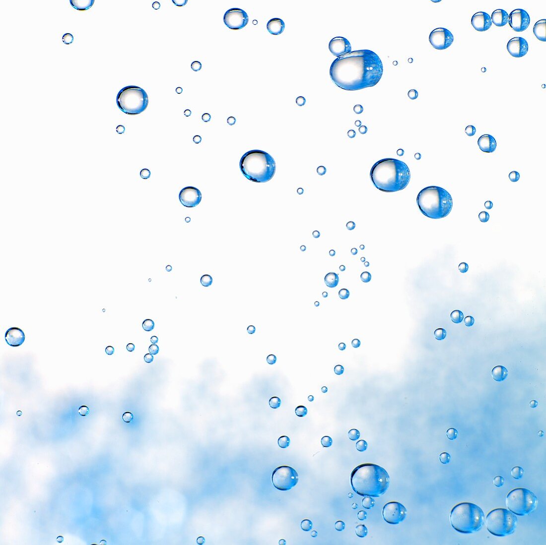 Air bubbles in water