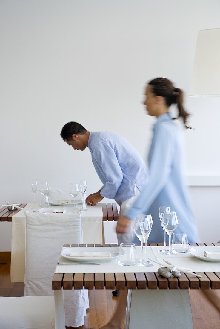 Waiting staff in Hotel Casa Angelina (Praiano, Italy)