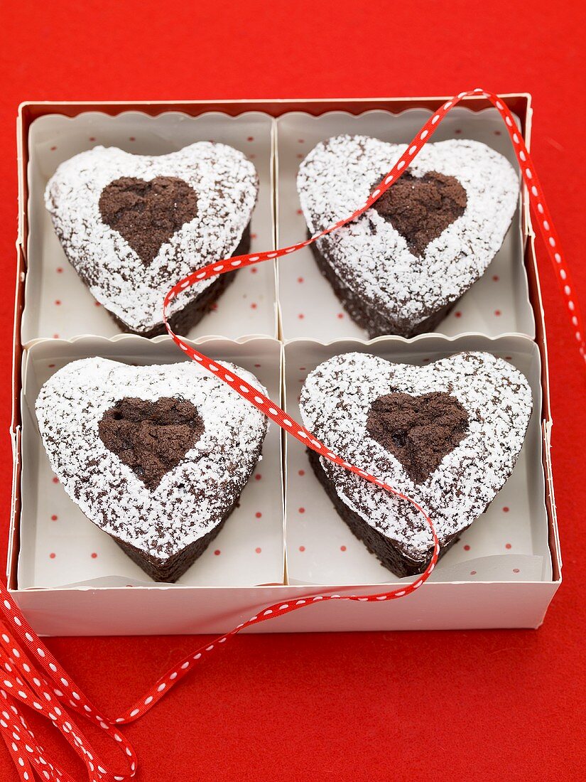 Chocolate hearts to give as gifts